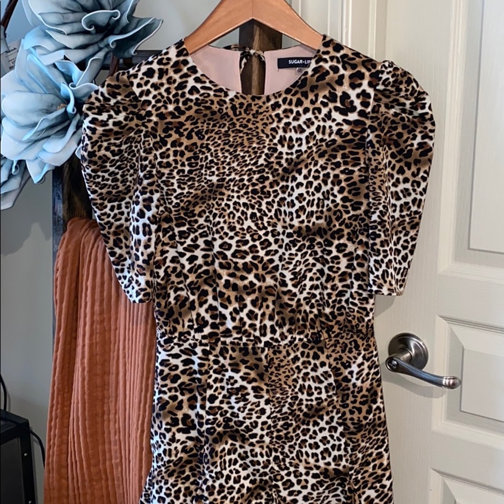 VICI DOLLS!! WORN ONCE! Beautiful leopard dress